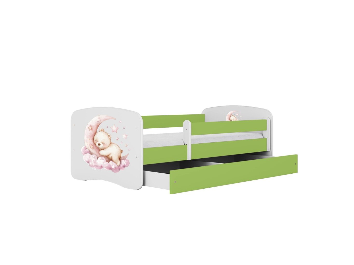 Lastevoodi ilma madratsita/sahtlita Kocot Kids BabyDreams Green dream, roheline hind ja info | Lastevoodid | hansapost.ee