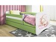 Lastevoodi ilma madratsita/sahtlita Kocot Kids BabyDreams Green dream, roheline цена и информация | Lastevoodid | hansapost.ee