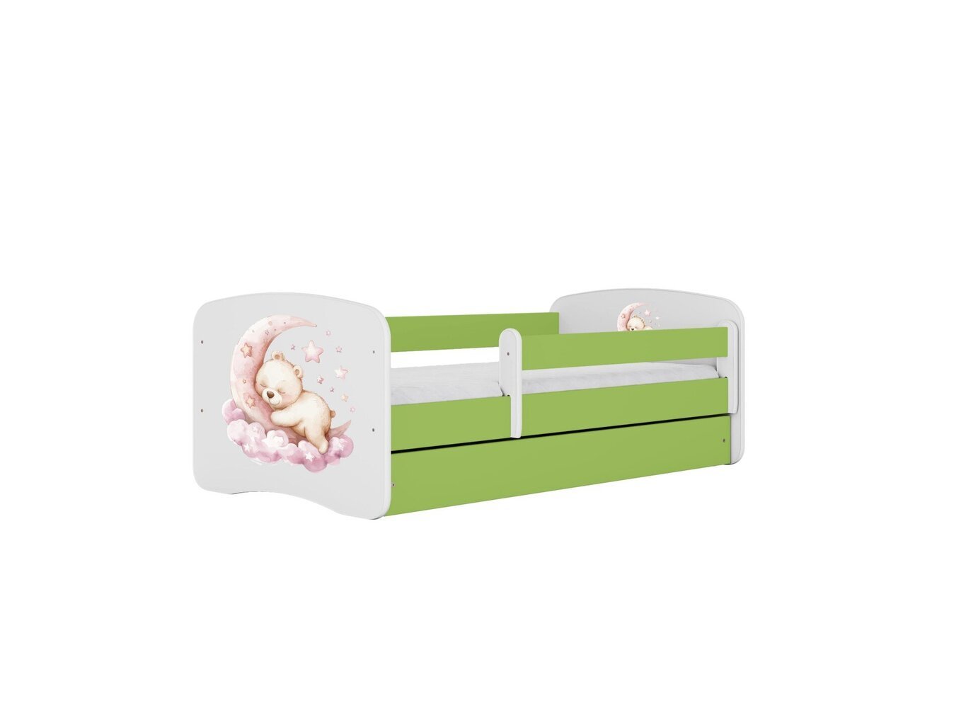 Lastevoodi ilma madratsita/sahtliga Kocot Kids BabyDreams Green dream, roheline hind ja info | Lastevoodid | hansapost.ee