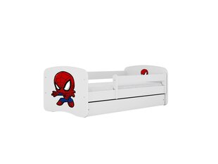 Детская кровать без матраса и ящика Kocot Kids BabyDreams White spiderman, белая/красная цена и информация | Детские кровати | hansapost.ee