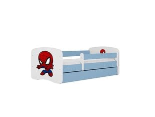 Детская кровать без матраса, с ящиком Kocot Kids BabyDreams Blue spiderman, синяя цена и информация | Детские кровати | hansapost.ee