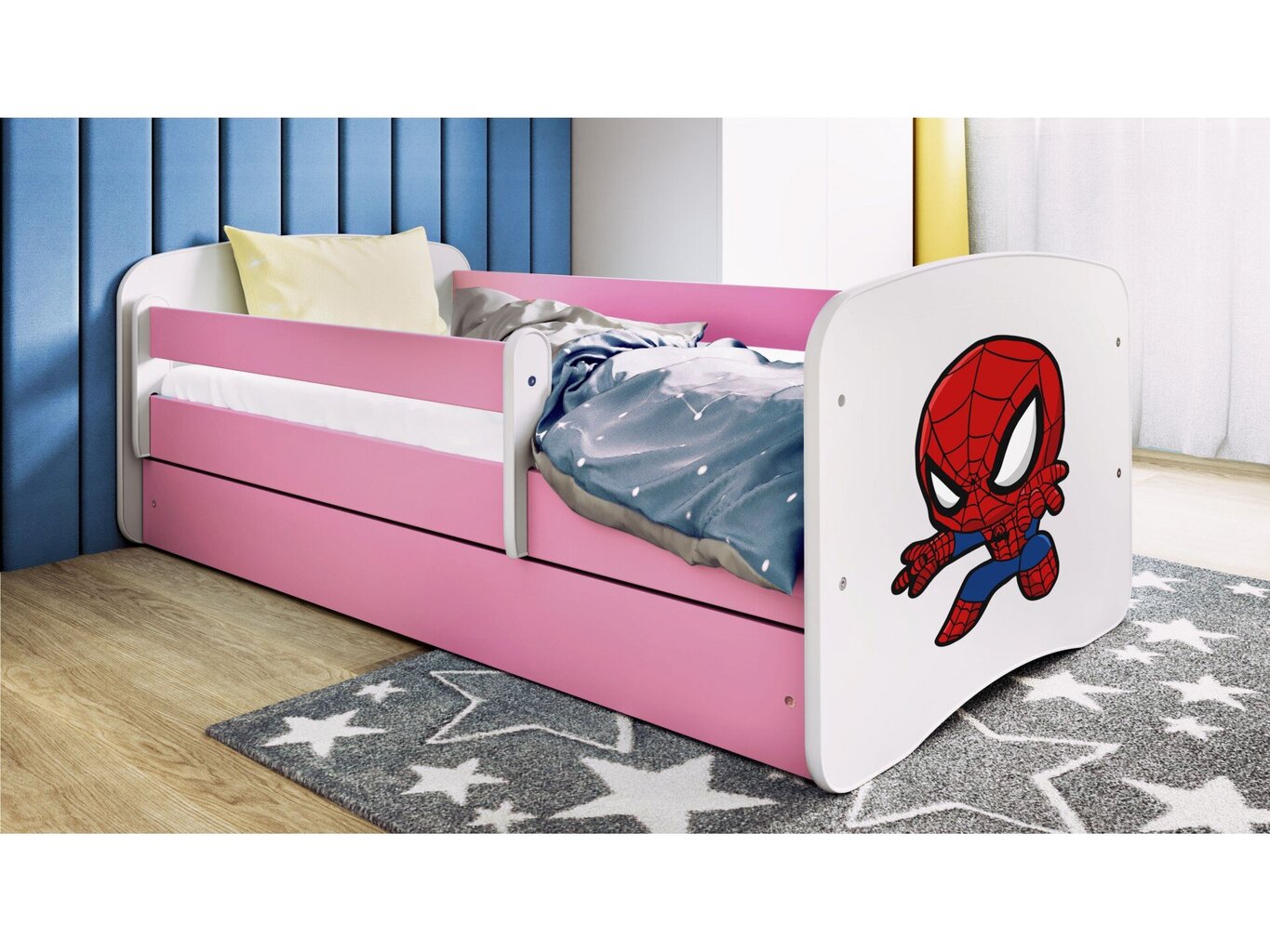 Lastevoodi ilma madratsita/sahtliga Kocot Kids BabyDreams Pink spiderman, roosa hind ja info | Lastevoodid | hansapost.ee