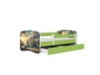 Lastevoodi ilma madratsita/sahtliga Kocot Kids BabyDreams Green ship, roheline hind ja info | Lastevoodid | hansapost.ee