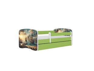 Lastevoodi ilma madratsita/sahtliga Kocot Kids BabyDreams Green ship, roheline hind ja info | Lastevoodid | hansapost.ee