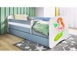 Lastevoodi ilma madratsita/sahtlita Kocot Kids BabyDreams Blue mermaid, sinine цена и информация | Lastevoodid | hansapost.ee