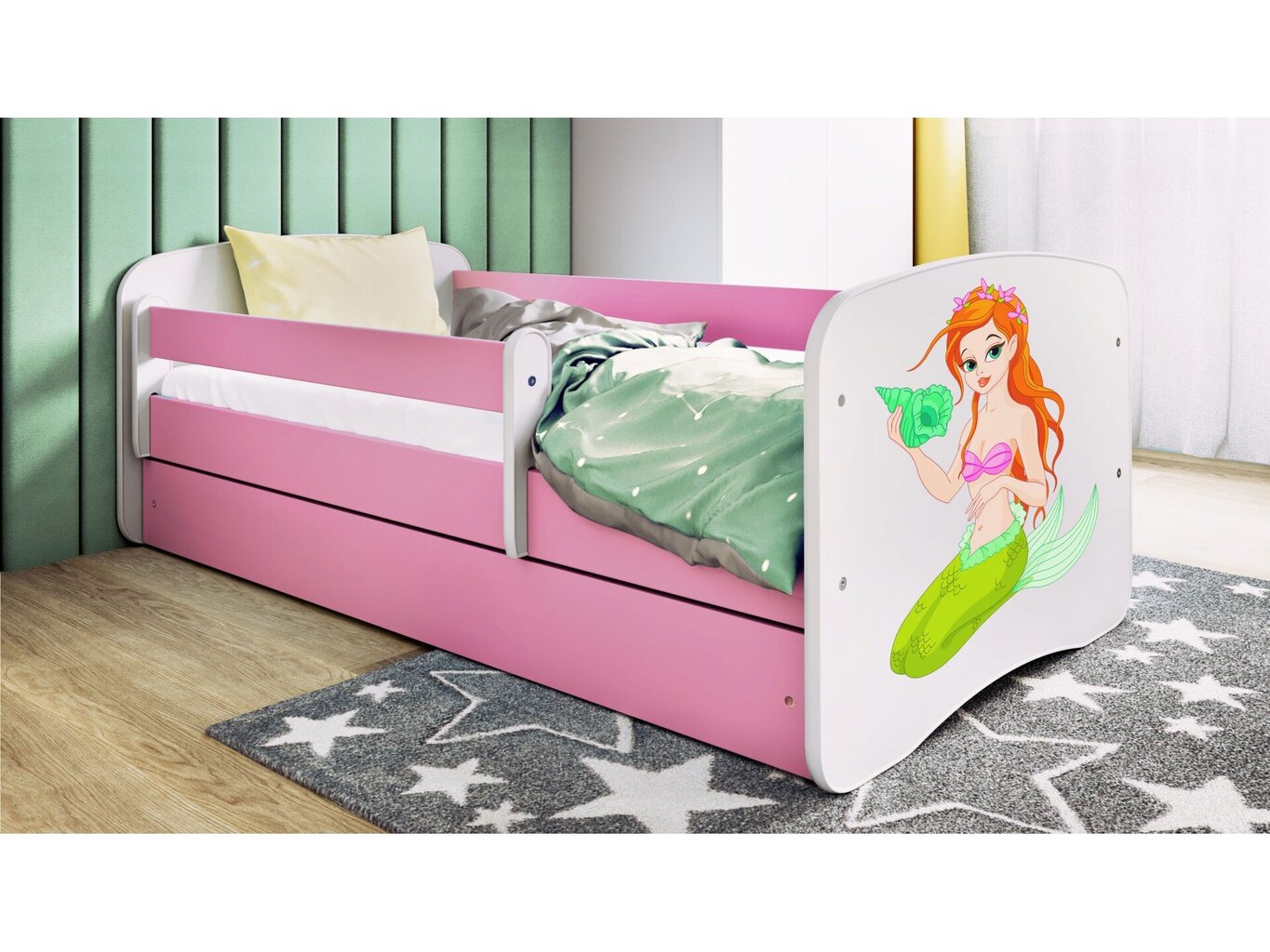 Lastevoodi ilma madratsita/sahtliga Kocot Kids BabyDreams Pink mermaid, roosa hind ja info | Lastevoodid | hansapost.ee