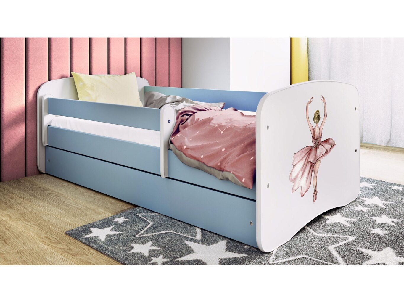 Lastevoodi ilma madratsita/sahtliga Kocot Kids BabyDreams Blue dancer, sinine hind ja info | Lastevoodid | hansapost.ee