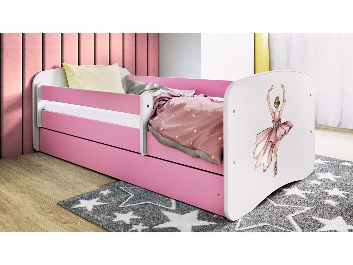 Lastevoodi ilma madratsita/sahtliga Kocot Kids BabyDreams Pink dancer, roosa hind ja info | Lastevoodid | hansapost.ee