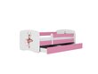 Lastevoodi ilma madratsita/sahtliga Kocot Kids BabyDreams Pink dancer, roosa hind ja info | Lastevoodid | hansapost.ee