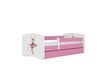 Lastevoodi ilma madratsita/sahtliga Kocot Kids BabyDreams Pink dancer, roosa hind ja info | Lastevoodid | hansapost.ee