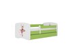 Lastevoodi ilma madratsita/sahtliga Kocot Kids BabyDreams Green dancer, roheline hind ja info | Lastevoodid | hansapost.ee