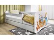 Lastevoodi ilma madratsita/sahtliga Kocot Kids BabyDreams White animals, valge hind ja info | Lastevoodid | hansapost.ee