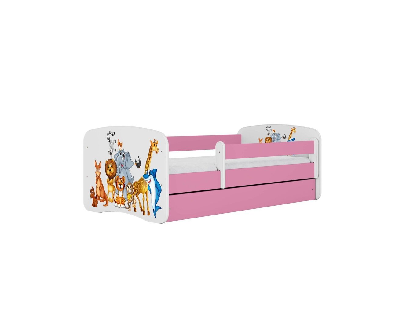 Lastevoodi ilma madratsita/sahtlita Kocot Kids BabyDreams Pink animals, roosa hind ja info | Lastevoodid | hansapost.ee