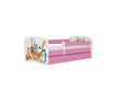 Lastevoodi ilma madratsita/sahtlita Kocot Kids BabyDreams Pink animals, roosa hind ja info | Lastevoodid | hansapost.ee