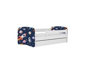 Lastevoodi ilma madratsita/sahtlita Kocot Kids BabyDreams White cosmos, valge/sinine hind ja info | Lastevoodid | hansapost.ee