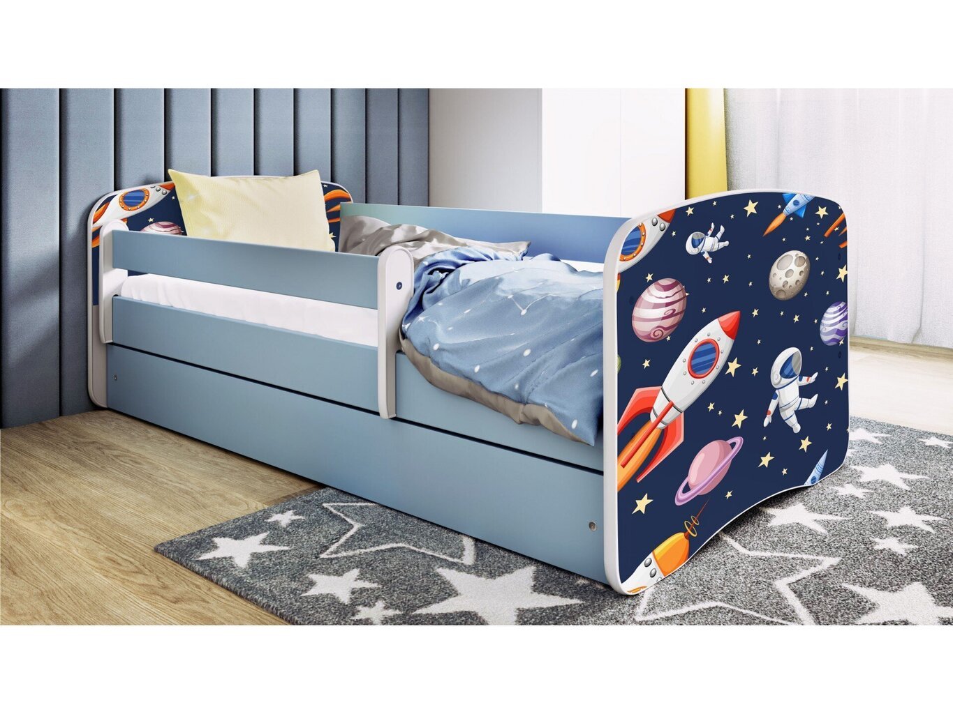 Lastevoodi ilma madratsita/sahtlita Kocot Kids BabyDreams Blue cosmos, sinine цена и информация | Lastevoodid | hansapost.ee