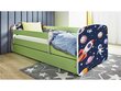 Lastevoodi ilma madratsita/sahtlita Kocot Kids BabyDreams Green cosmos, roheline цена и информация | Lastevoodid | hansapost.ee