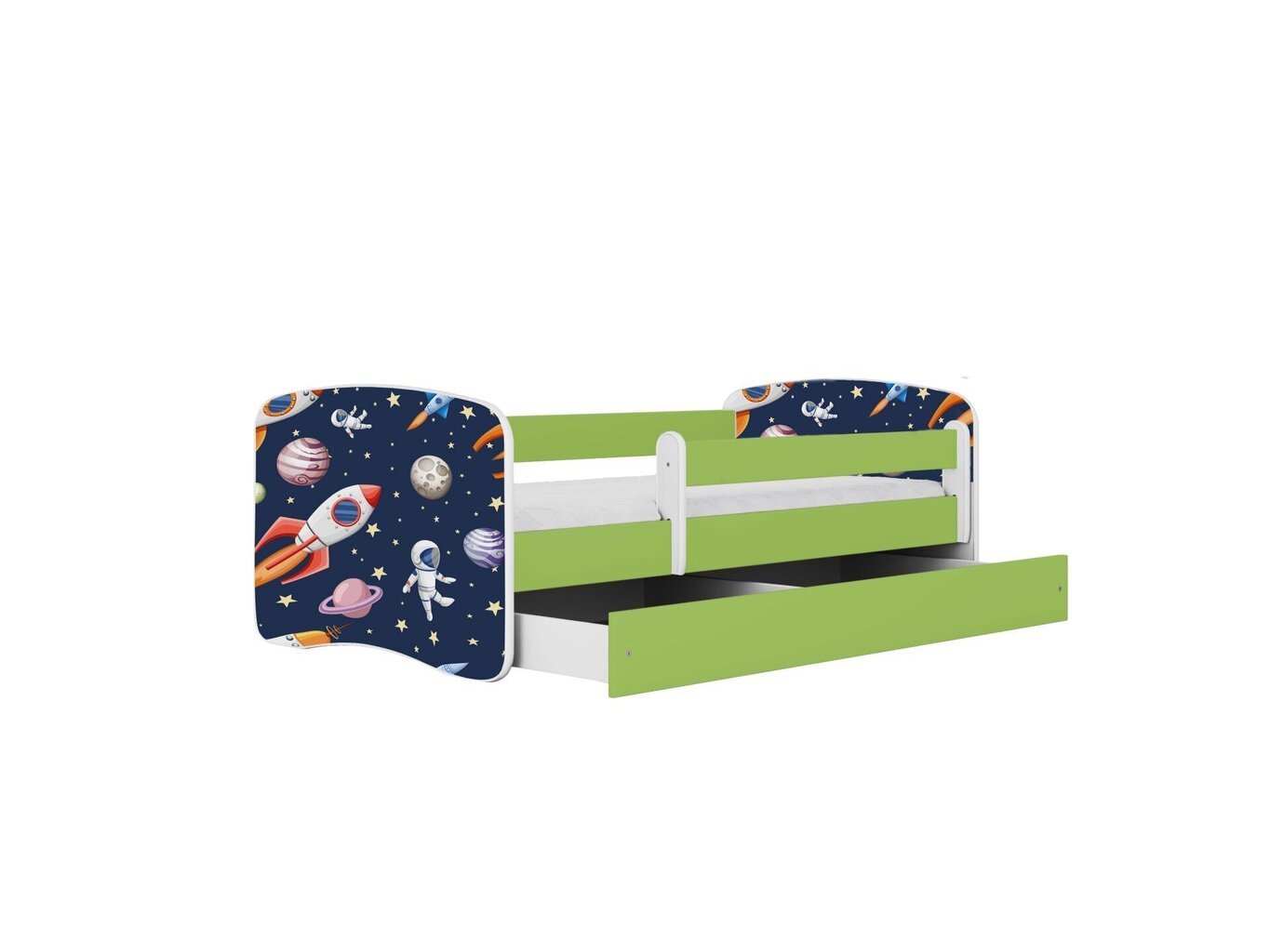 Lastevoodi ilma madratsita/sahtlita Kocot Kids BabyDreams Green cosmos, roheline hind ja info | Lastevoodid | hansapost.ee