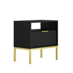 Öökapp Austin, 55x33x56,4 cm, must/kuldne price and information | Nightstands | hansapost.ee