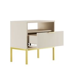 Öökapp Austin, 55x33x56,4 cm, pruun/kuldne price and information | Nightstands | hansapost.ee