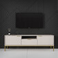 TV alus Austin, 135x33x56,4 cm, pruun/kuldne цена и информация | Televiisori alused | hansapost.ee