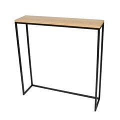 Konsoollaud Kent, 80x20x84 cm, pruun/must price and information | Console tables | hansapost.ee