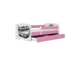 Lastevoodi madratsiga/sahtliga Kocot Kids BabyDreams Pink sports car, roosa/valge hind ja info | Lastevoodid | hansapost.ee