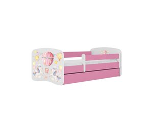 Lastevoodi madratsiga Kocot Kids BabyDreams Pink balloon, roosa/valge price and information | Lastevoodid | hansapost.ee