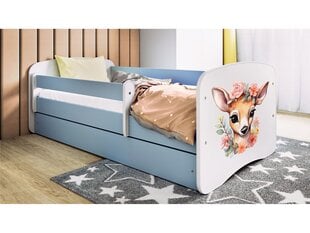 Детская кровать с матрасом Kocot Kids BabyDreams Blue bambi, синяя цена и информация | Детскиe кровати | hansapost.ee