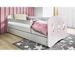 Lastevoodi ilma madratsita/sahtliga Kocot Kids BabyDreams White bunnies with butterflies, valge hind ja info | Lastevoodid | hansapost.ee