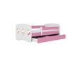 Lastevoodi madratsiga Kocot Kids BabyDreams Pink bunnies with butterflies, roosa цена и информация | Lastevoodid | hansapost.ee