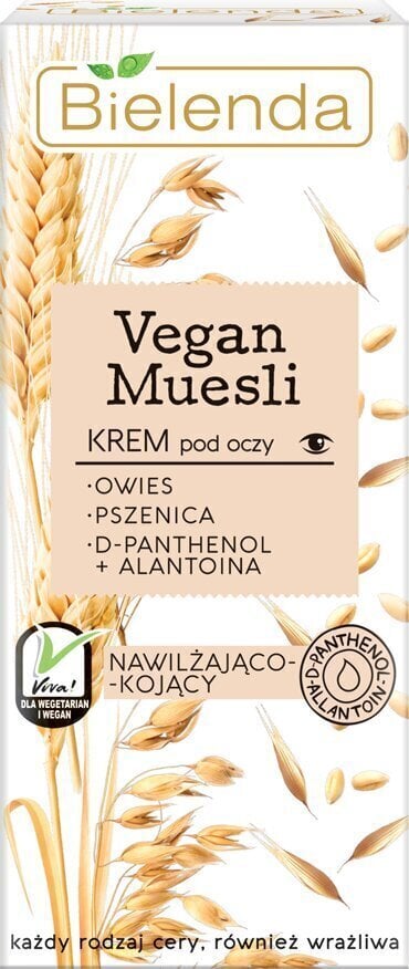 Niisutav silmakreem Bielenda Vegan Muesli 15 ml цена и информация | Silmakreemid ja seerumid | hansapost.ee