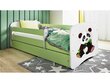 Lastevoodi madratsiga Kocot Kids BabyDreams Green panda 2, roheline/valge hind ja info | Lastevoodid | hansapost.ee