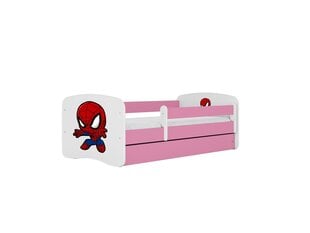 Детская кровать с матрасом Kocot Kids BabyDreams Pink spiderman, розовая цена и информация | Детские кровати | hansapost.ee