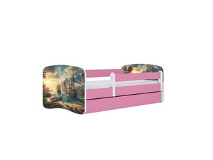 Детская кровать с матрасом Kocot Kids BabyDreams Pink ship, розовый/белый цена и информация | Детские кровати | hansapost.ee