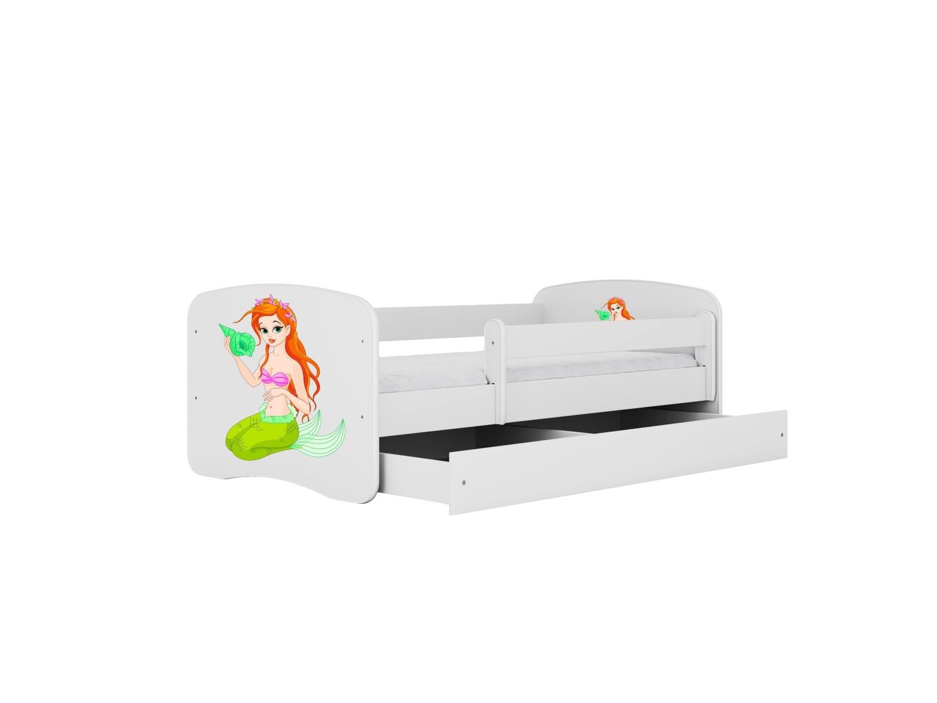 Lastevoodi ilma madratsita/sahtliga Kocot Kids BabyDreams White mermaid, valge hind ja info | Lastevoodid | hansapost.ee