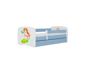 Детская кровать с матрасом Kocot Kids BabyDreams Blue mermaid, синяя цена и информация | Детские кровати | hansapost.ee