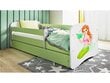 Lastevoodi madratsiga Kocot Kids BabyDreams Green mermaid, roheline hind ja info | Lastevoodid | hansapost.ee