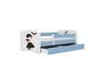 Lastevoodi madratsiga/sahtliga Kocot Kids BabyDreams Blue Wednesday, sinine цена и информация | Lastevoodid | hansapost.ee