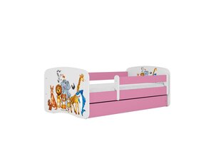 Детская кровать с матрасом Kocot Kids BabyDreams Pink animals, розовый/белый цена и информация | Детские кровати | hansapost.ee