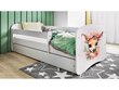 Lastevoodi madratsiga Kocot Kids BabyDreams White bambi, valge цена и информация | Lastevoodid | hansapost.ee