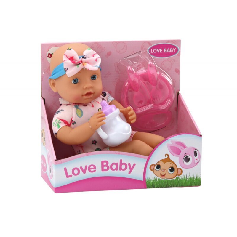 Roosa komplektiga nukk koos aksessuaaridega Lean Toys Love Baby hind ja info | Mänguasjad tüdrukutele | hansapost.ee