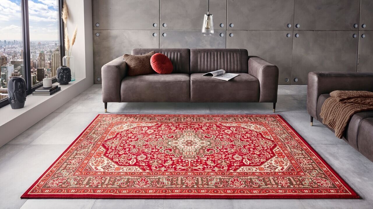 Vaip Nouristan Mirkan Skazar Isfahan 120x170 cm, punane hind ja info | Vaibad | hansapost.ee