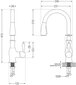 Graniidist köögivalamu Mexen Matias segisti ja sifooniga, Grey/Chrome hind ja info | Köögivalamud | hansapost.ee