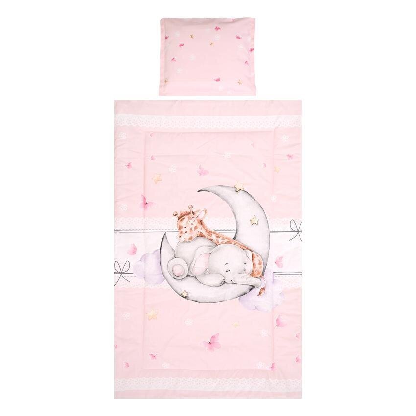 Lorelli laste voodipesukomplekt Butterflies Pink, 140x95 cm, 5-osaline hind ja info | Laste voodipesu | hansapost.ee