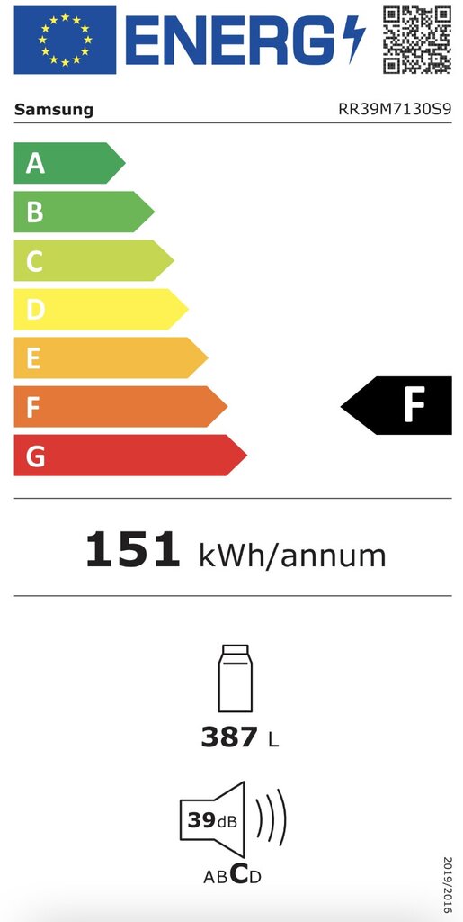 Samsung RR39C7BH5S9/EF hind ja info | Külmkapid-külmikud | hansapost.ee