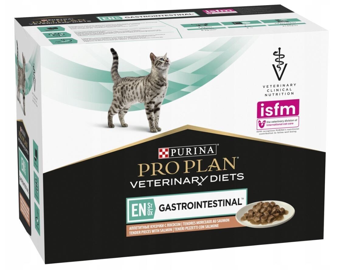 Purina Pro Plan Veterinary Diet Feline Gastrointestinal, 10x85 g hind ja info | Kassikonservid | hansapost.ee