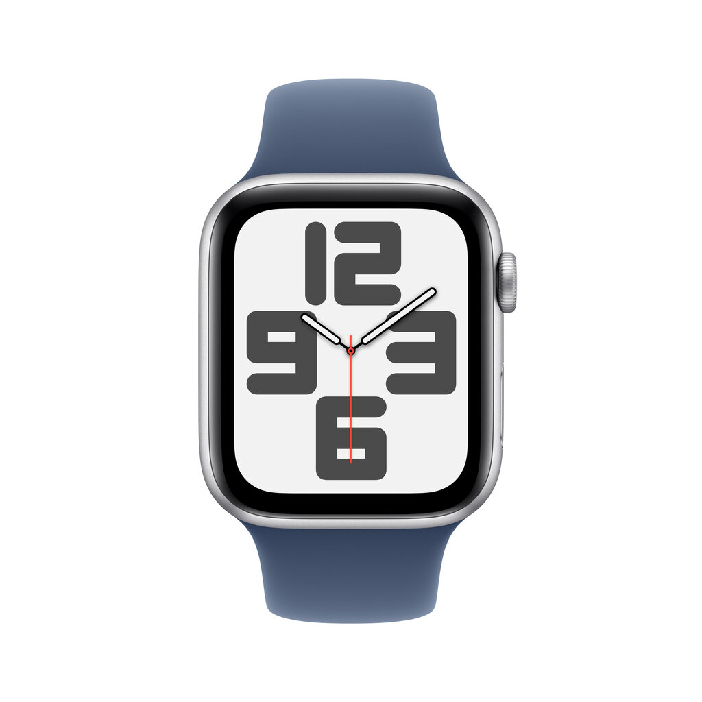 Apple Watch SE GPS 44mm Silver Aluminium Case with Denim Sport Band - S/M MXEQ3ET/A hind ja info | Nutikellad, laste nutikellad | hansapost.ee