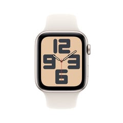 Apple Watch SE GPS 40мм Корпус из алюминия Starlight со спортивным ремешком Starlight — S/M MXEF3ET/A цена и информация | Смарт-часы (smartwatch) | hansapost.ee