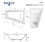 Vann Besco Intima Duo, 180x125 cm, parempoolne цена и информация | Vannid | hansapost.ee